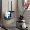 1 шт., щетка для унитаза, держатель для унитаза, аксессуары для ванной комнаты, креативный настенный держатель из алюминиевого сплава, щетка для унитаза, набор держателей для щетки для унитаза