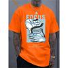 Short-Sleeved Casual for Sports Shirt for Men Featuring a Stylish 2D Print, Made from Stretchy And Comfortable