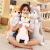 Cartoon Shiba Husky Inu Plush Toy Cute Cartoon Pillow Sleeping Gift Companion
