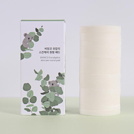 Круглые веганские подушечки для ухода за кожей Bianco Eucalyptus (400 штук)