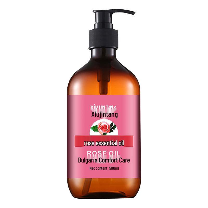 Rose Massage Essential Oil 100ml - Facial Gua Sha & Back Scraping, Beauty Salon Large Bottle 500ml Pack