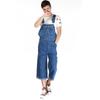 Men's Denim Overalls Large Size Strap Straight Pants Light Blue Jeans Men's Denim Shorts