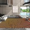 3D Illusion Area Rug – Geometric Visual Living Room Carpet for Sofa & Coffee Table, Bedroom Bedside Non-Slip Floor Mat