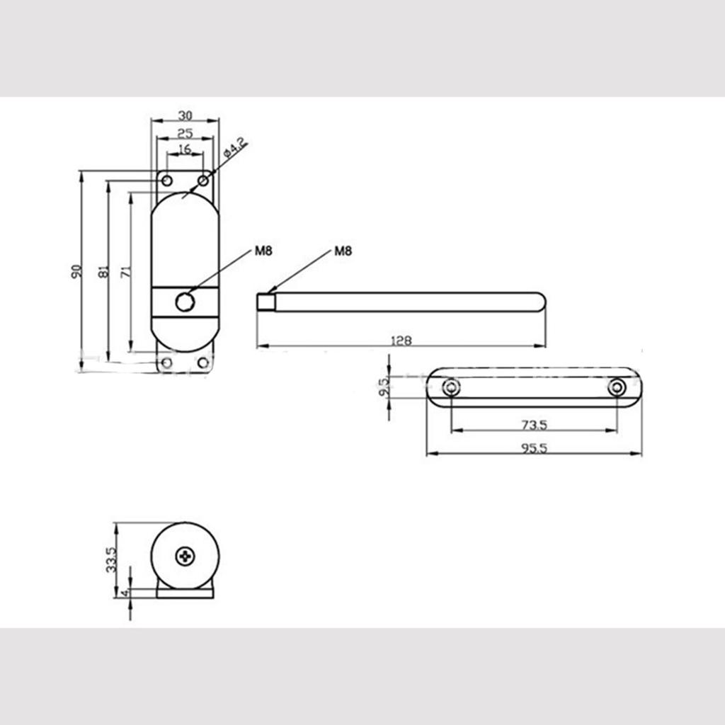 Автоматический доводчик двери Металлический Мини Бесшумный Скрытый Пружинный Дверной Доводчик для Резиденции Белый