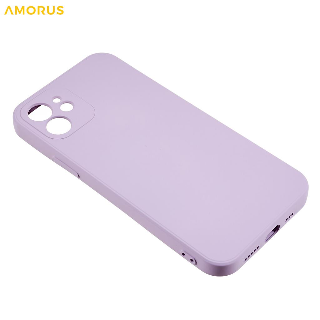 For iPhone 12 Case Precise Cutouts TPU Fiber Lining Shockproof Phone Cover
