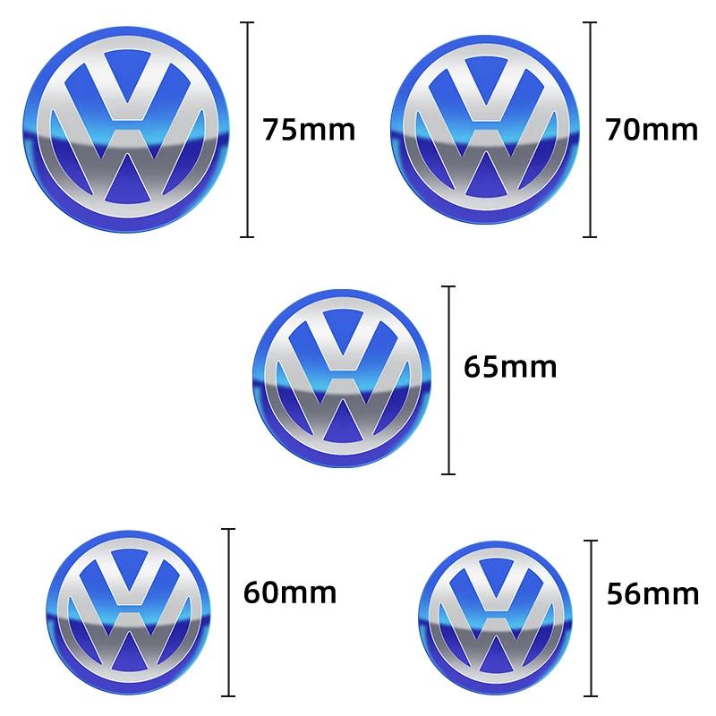 2026 Горячий Для Volkswagen VW 60 мм 4 шт. Наклейка на центральный колпачок колеса автомобиля для VOLKSWAGEN Golf 5 6 7 Polo Passat Tiguan Bettle Bora Touareg