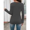 Adorable Feline Graphic Tee, Perfect for Women, Suitable for Casual Outings, Vacations, Featuring Long Sleeves And a Round Neckline