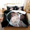 3D Print Anime Misaka Mikoto Bedding Set,Duvet Cover Comforter Bed Set Quilt Cover Pillowcase,King Queen Twin Size Boys Girls