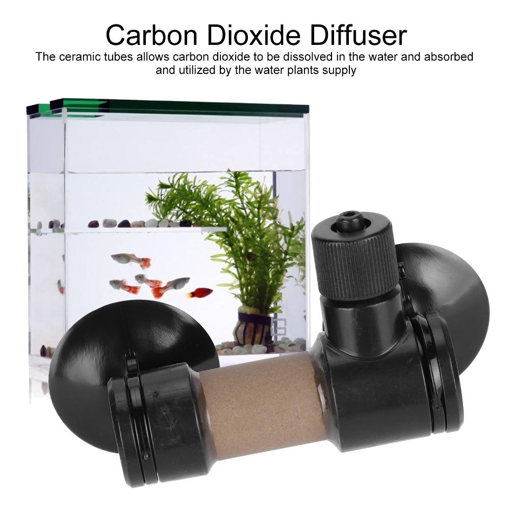 Small Efficient Carbon Dioxide Diffuser Double Sucker Fish Tank Atomizer CO2 Diffuser Fish Tanks