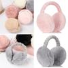 Fashion Foldable Warmer Women Earmuffs Earflaps Ear Cover Solid Color