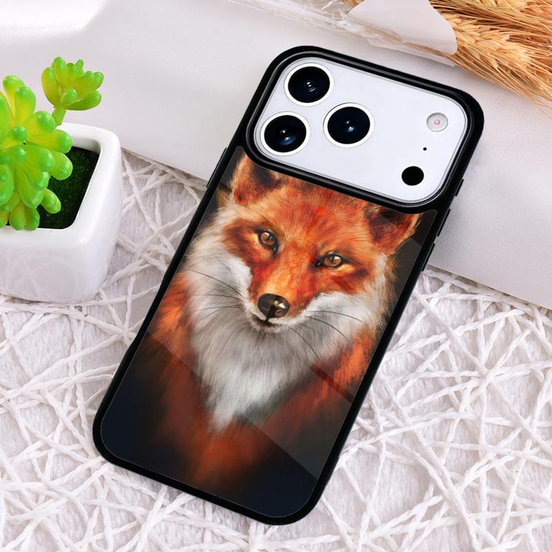 Чехол для телефона Snow Fox Animal с защитой от ударов для iPhone 17 Air 16e 15 11 12 14 13 Pro Max Cover Coque