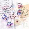 Letter Clip School Stationery Cartoon Binder Clips Snacks Sealing Clip Paper Clip Transparent Clip