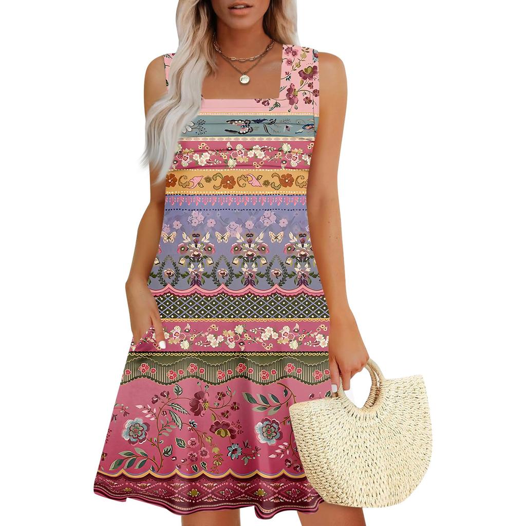 Женские летние повседневные лепестковые узкие полосатые плиссированные однотонные платья