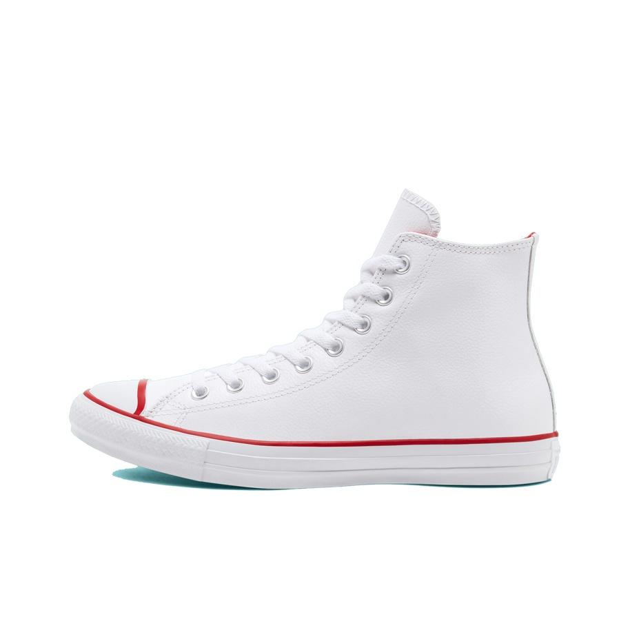 Converse Chuck Taylor All Star Сезонный цвет Кожаные Высокие Кроссовки Унисекс Кроссовки Белые 166729C