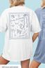 Mermaid Beach Bachelorette Print Comfort Shirts Tropical Bach Party Print Short Sleeve Cotton Y2K Top Daily Trendy Streetwear