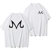 Japan Anime LOGO M Pattern Fashion Printed T-Shirts Men Loose Oversize Short Sleeves O-Neck Breathable Cotton Tshirt