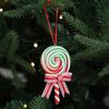 Festival Christmas Candy Cane Ornaments Cartoon Christmas Tree Pendant  Holiday Decor