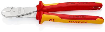 KNIPEX щипцы изолированные прочные диагональные щипцы защита от падения 7406-250TBK (BK)
