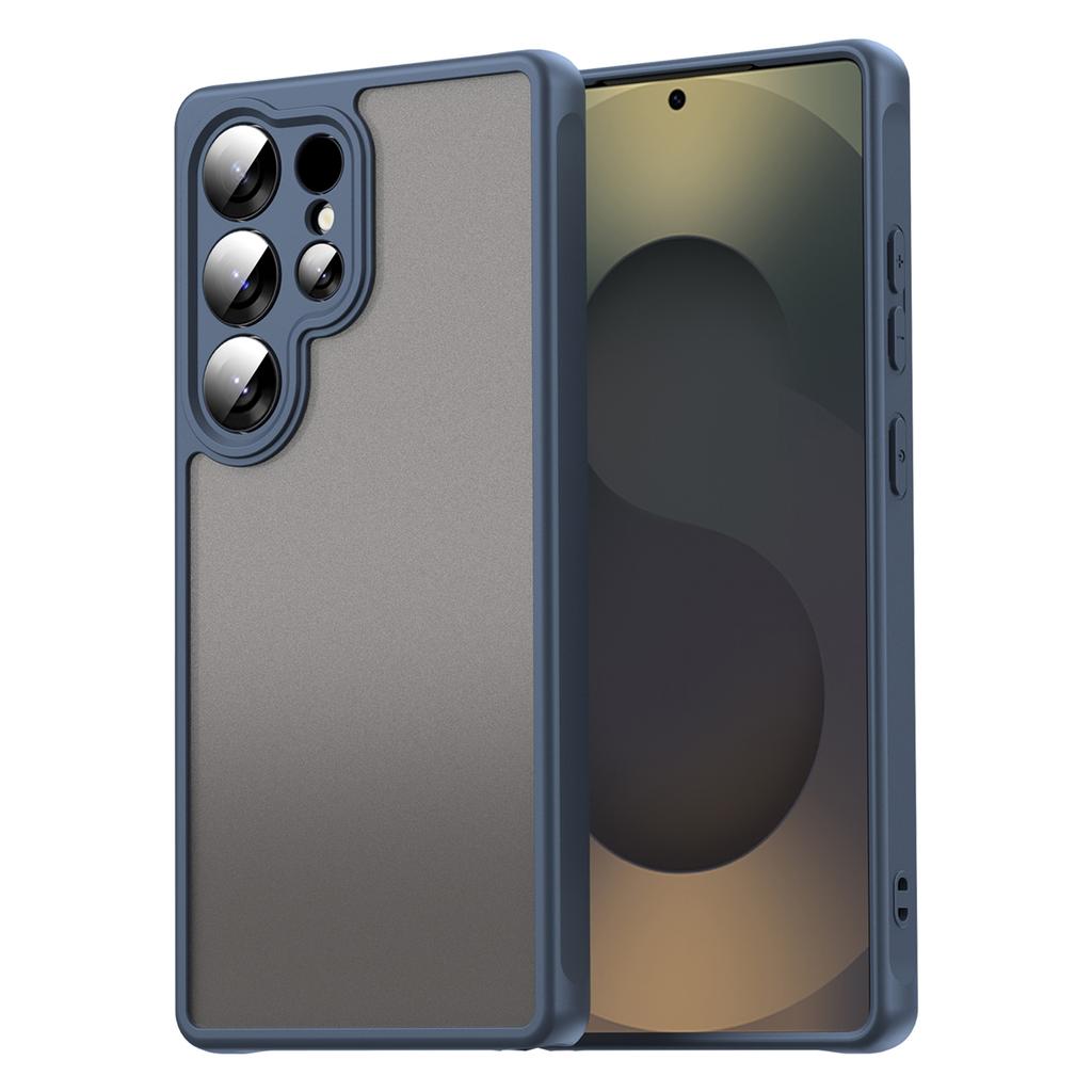 For Samsung Galaxy S25 Ultra Phone Case Drop Proof Airbags Frosted Translucent PC+TPU Back Cover