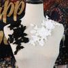 Lace Fabric Flower Applique Handmade Cloth Applique Clothes Accessory Cloth Patch  Dressmaking