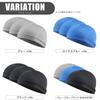 KING BISON Comfortable Inner Cap, Sports, Bike, Sweat Protection, Lightweight, Atama, Cool, Exercise, Fit, Walking, Baseball, 3 Pieces (Blue)