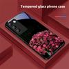 Чехол для телефона из закаленного стекла Pink Rose Blossoms для Y72 33S 11 03 36 96 Lite 35 16 Iqoo 12 V40 SE 5G 29 40 21 30 X80 Pro Vivo