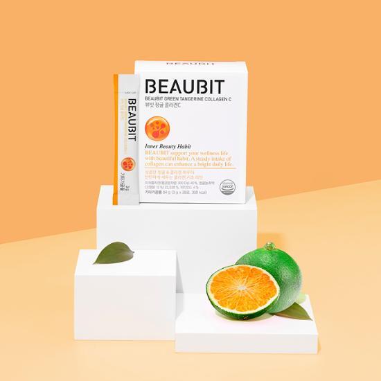 Коллагеновое желе Beaubit Green Tangerine, стоимость на 2 недели. (20г*14 пакетов)