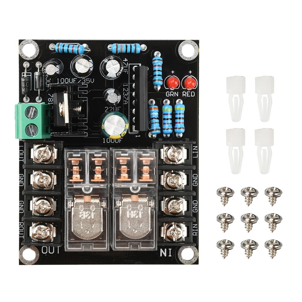 AC 12-18V UPC1237 Speaker Protection Board Dual Parallel Relay Speaker Protection Module with LED