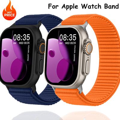 Нейлоновый спортивный ремешок для Apple Watch Ultra3 49 мм 46 мм 45 мм 44 мм 41 мм 42 мм, браслет для iWatch 38 40 мм 11 10 9 8 7 6 5 4 SE, плетеный