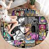 Ковер круглый ковер JoJo's Bizarre Adventure для гостиной, спальни, дивана, игровой комнаты, нескользящий коврик для пола