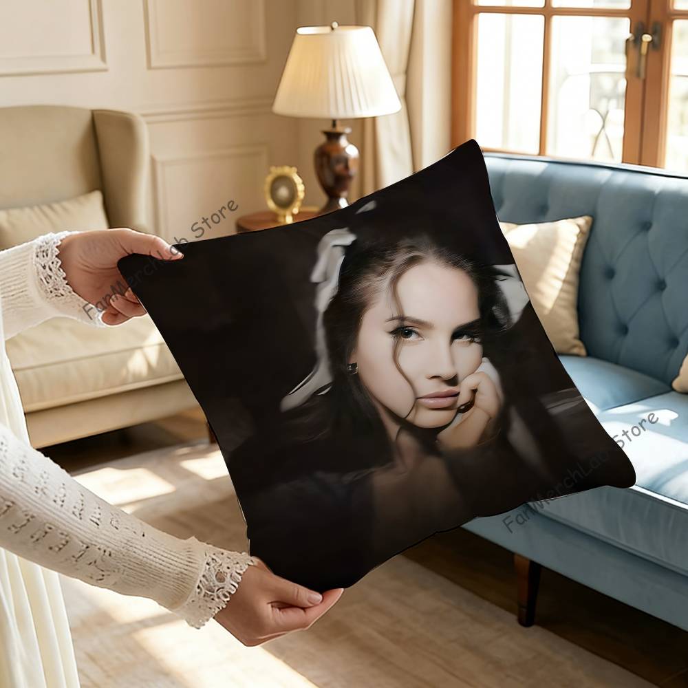 Singer LLana DelS Rey Printed Pillow Cover Cushion Case Simple Sofa Pillow Case No Pillow Core