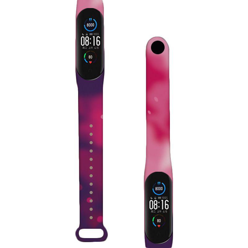 Стильный ремешок с граффити в стиле Моранди для Xiaomi Mi Band 3/4/5/6, регулируемый и влагостойкий