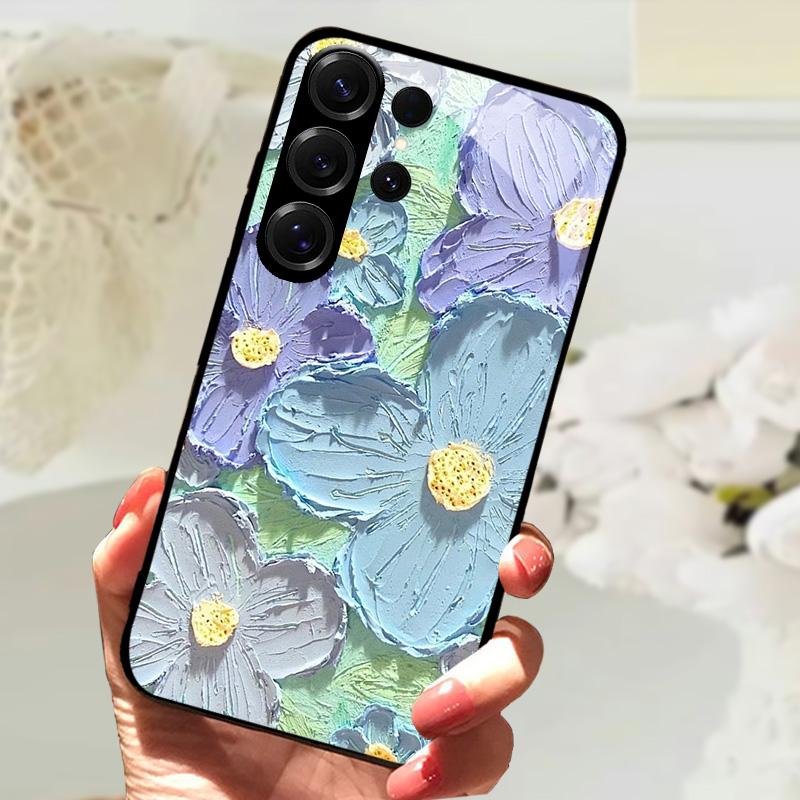 Для Samsung S24 Ultra Закаленное Стекло Задняя Крышка Чехол Для Galaxy S20 S21 S22 S23 S30 Ultra Жесткий ПК Стекло Защитные Чехлы для Телефона