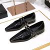 Fashion Hot Selling 2025 New Pointed Toe Women Mary Jane Shoes Fashion Shallow Buckle Shoes Ladies Casaul Dress Low Heel Leather Shoes