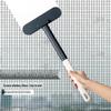 Dual-Sided Wet/Dry Window Cleaner & Screen Brush – Detachable, Washable, Long-Handled Cleaning Tool