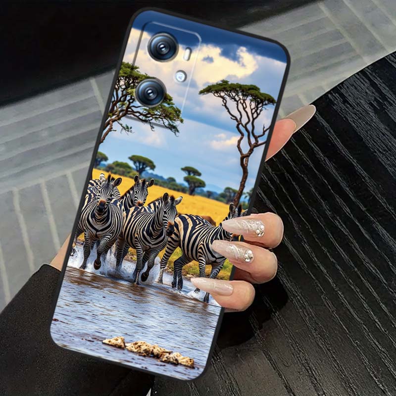 Мультяшные Аниме Животные Для OPPO Reno 5 6 7 A96 A40 A58 Realme GT A74 A78 Neo2 A74 A78 Find X5 X3 X7 X8 Черный Чехол Для Телефона