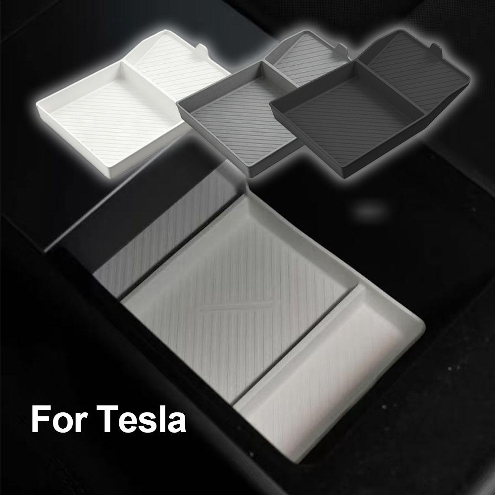 Для Tesla Model Y Standard Rwd Ящик-подлокотник Хранение Центральный ящик-подлокотник Нижний ящик для хранения Лоток-органайзер Автомобильные аксессуары