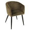 Atmosphera "Marlo" Velvet Decorative Armchair - Khaki