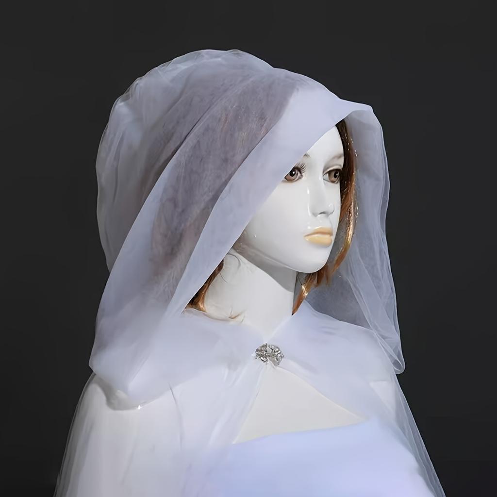 1/2 шт. Хэллоуинский плащ ведьмы Элегантный плащ для маскарадных мероприятий Двухслойный Косплей Вампир Костюм Аксессуар для тематической вечеринки Роба