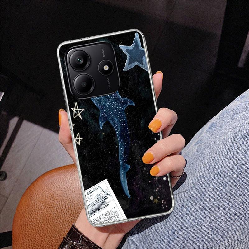 Чехол для телефона Ocean Whale Shark Phnoe Case для Phnoe Case для Xiaomi Redmi Note 15 14 14S 13 Pro Plus 12 12S 11S 11E 10S 10 11T 5G Уникальный чехол