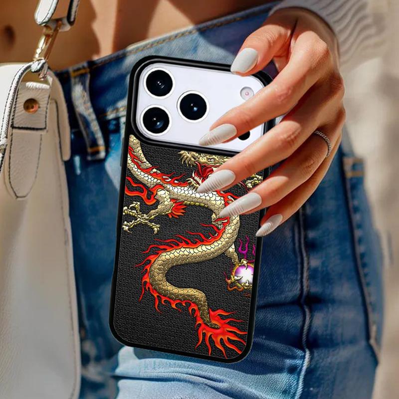 Азиатский китайский дракон Чехол для телефона Для iPhone 17 Air 14 15 13 12 Max Чехол Для Apple 14 15 16 16e 11 Pro Max Plus Coque