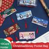 10Card Positions Folding Card Envelope Santa Claus New Year Blessing Bag  Christmas