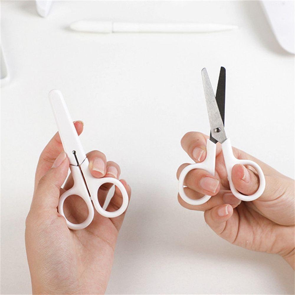 Инструменты для бумаги с обложкой Ручная работа Мини-ножницы Белые Крошечные ножницы Офисные ножницы Белый цвет
