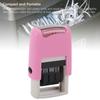 Non Smudge Self Inking Stamper ABS Number Stamper Durable Adjustable Date Stamp Office Work