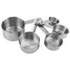 5pcs  Set Stainless Steel Anti Rust Measuring Cup Spoon Baking Cooking Tool