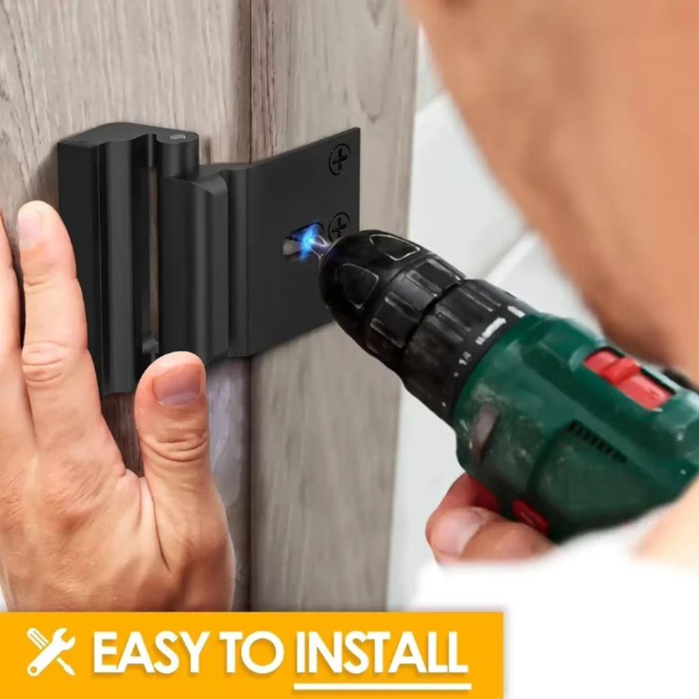 Aluminum Zinc Zinc Alloy Door Reinforcement Lock Easy to Install Door Lock Device Inward Swinging Door