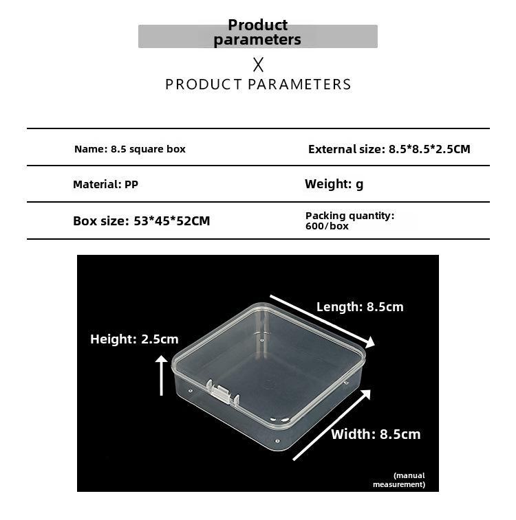 Прозрачный пластиковый ящик для хранения и демонстрации оборудования