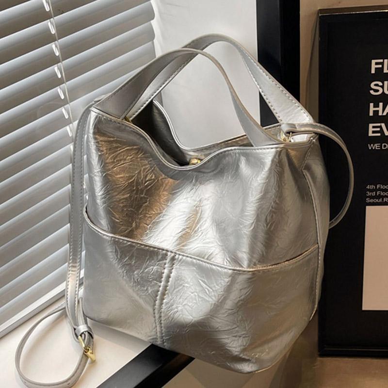 Простые вместительные сумки для женщин, однотонные, через плечо, повседневные женские сумки, модные, новые