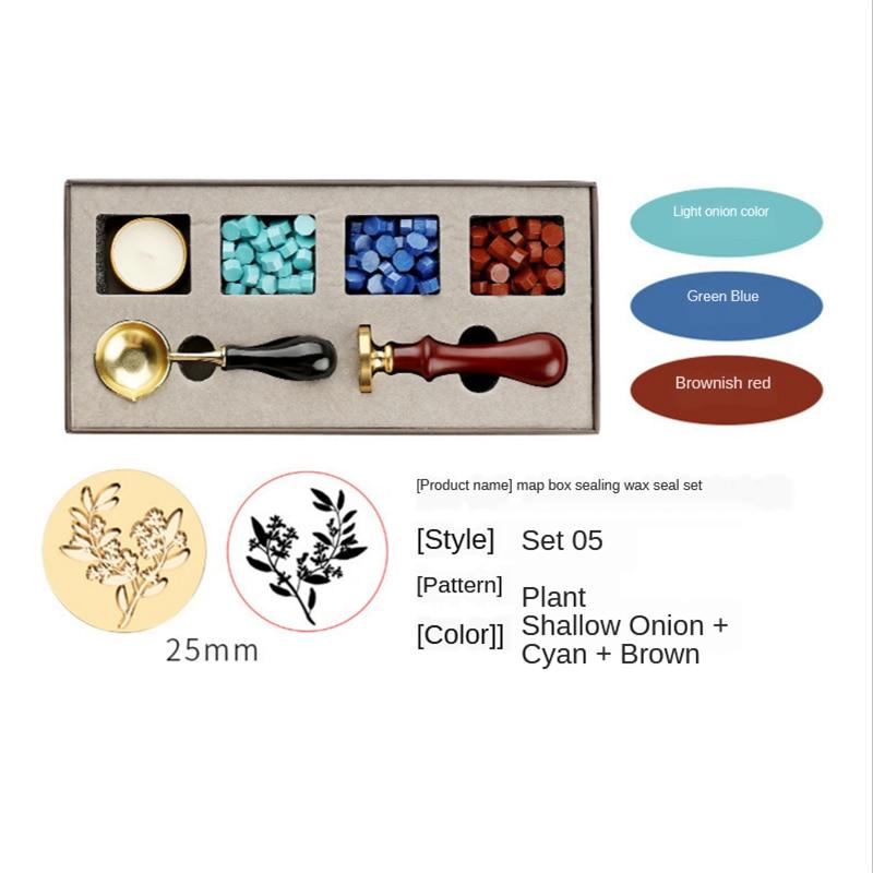Набор штампов для сургучной печати «сделай сам», комплект съемных ложек для штампов, набор уплотняющих бусин, конверт, свадебная упаковка, подарки, открытка