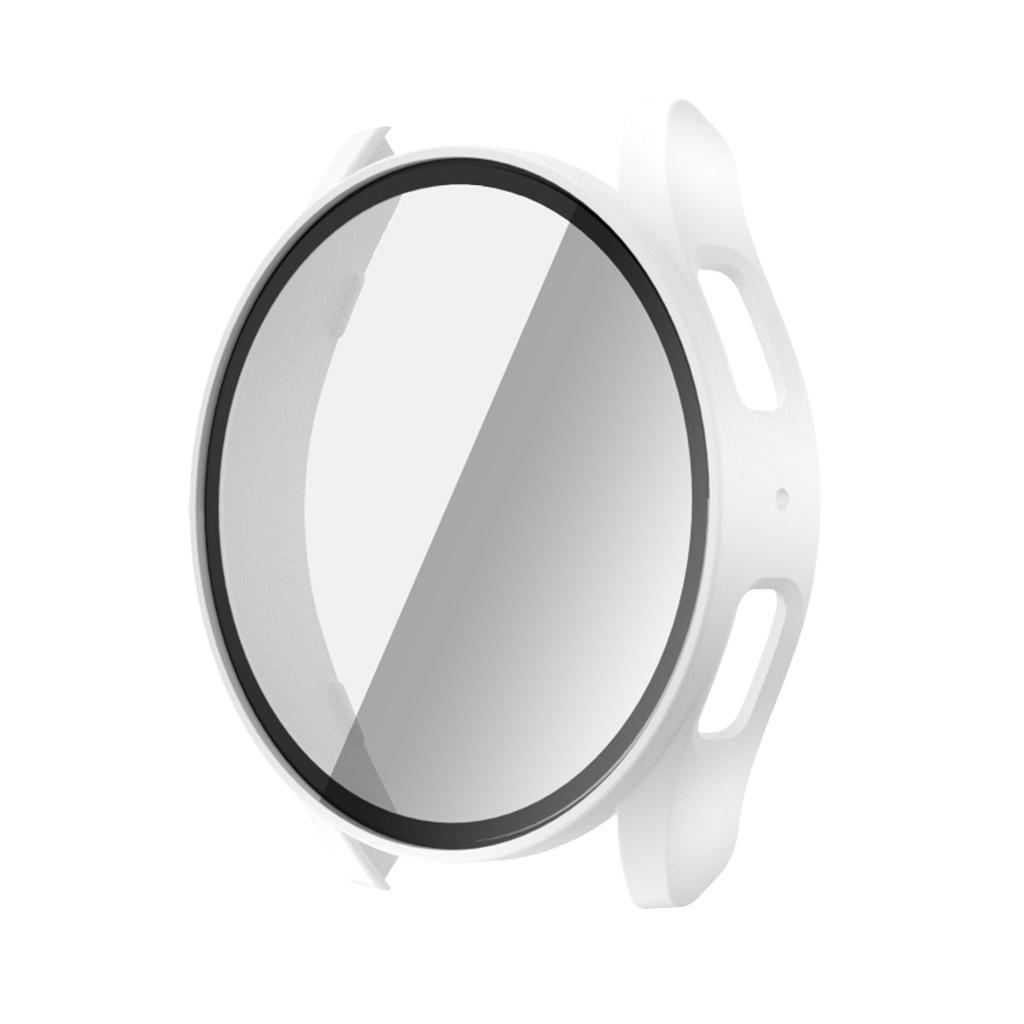 Закаленное Стекло+ Чехол-Бампер из Поликарбоната для Samsung Galaxy Watch4 5 6 7 44мм 40мм Полное Покрытие Защитный Бампер Чехол Аксессуары для Galaxy Watch7